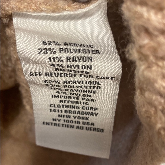 NWT Jason Wu size large Tan Taupe V-Neck Sweater viscous soft cozy‎ warm winter - Picture 11 of 12